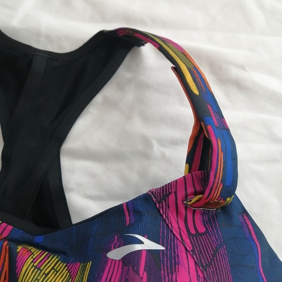 Brooks Juno Velcro Strap Adjustable High Support Sports Bra Plus Size 40D - Picture 7 of 16